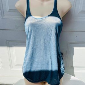 Beautiful metallic blue Lululemon tank top. Size Small. EUC.